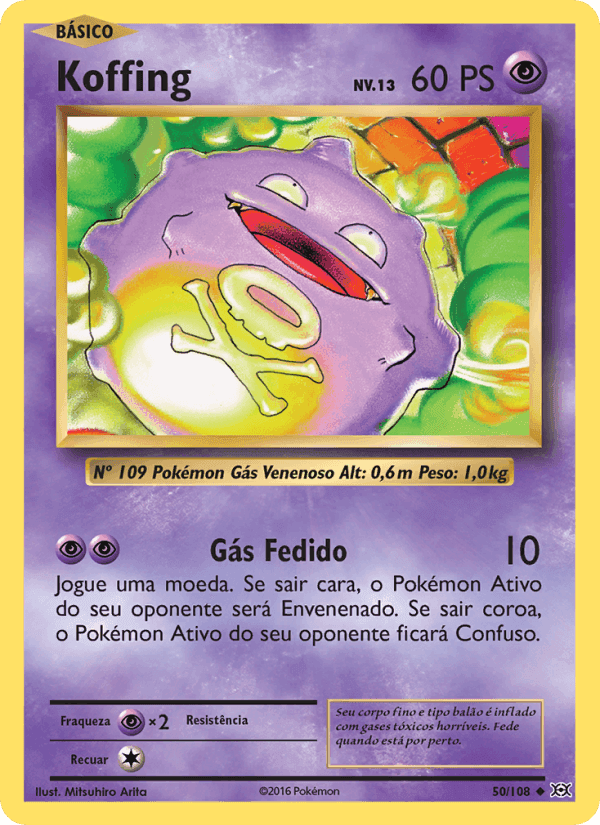 Koffing, carta 50 de Evoluções