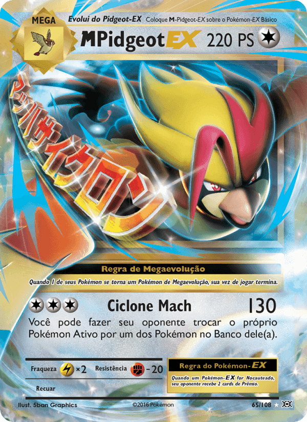 M-Pidgeot EX, carta 65 de Evoluções