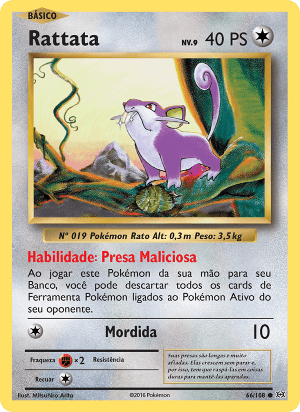 Rattata, card 66 from Evoluções