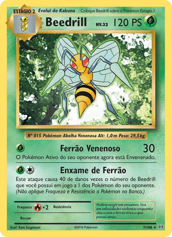 Beedrill, carte 7 de Evoluções