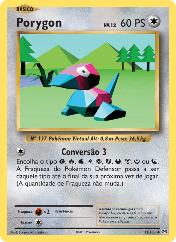 Porygon, carte 71 de Evoluções