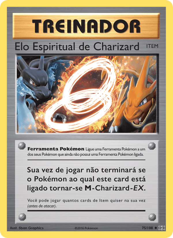Elo Espiritual de Charizard, carta 75 di Evoluções