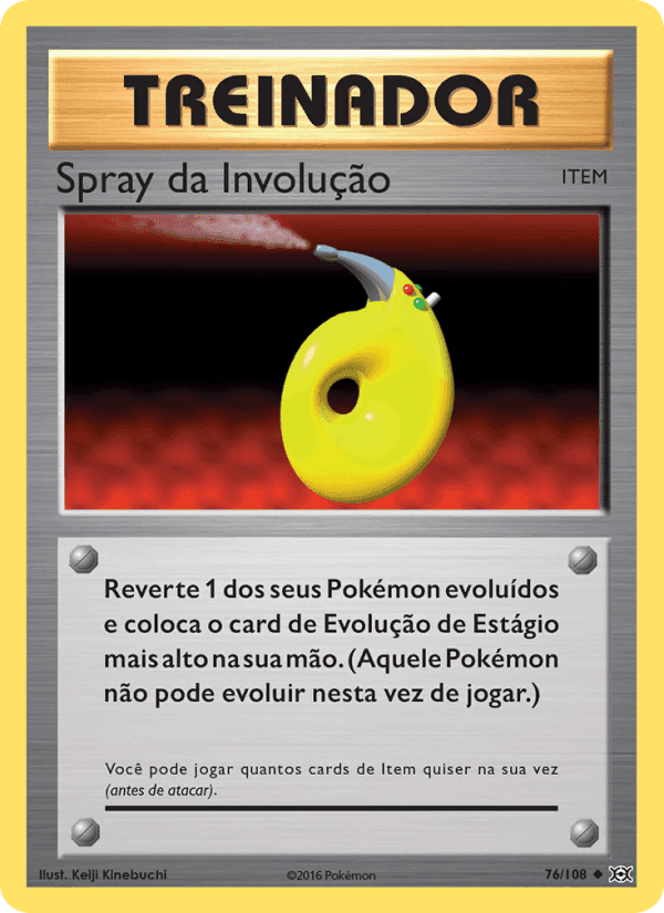 Spray da Involução, carta 76 de Evoluções