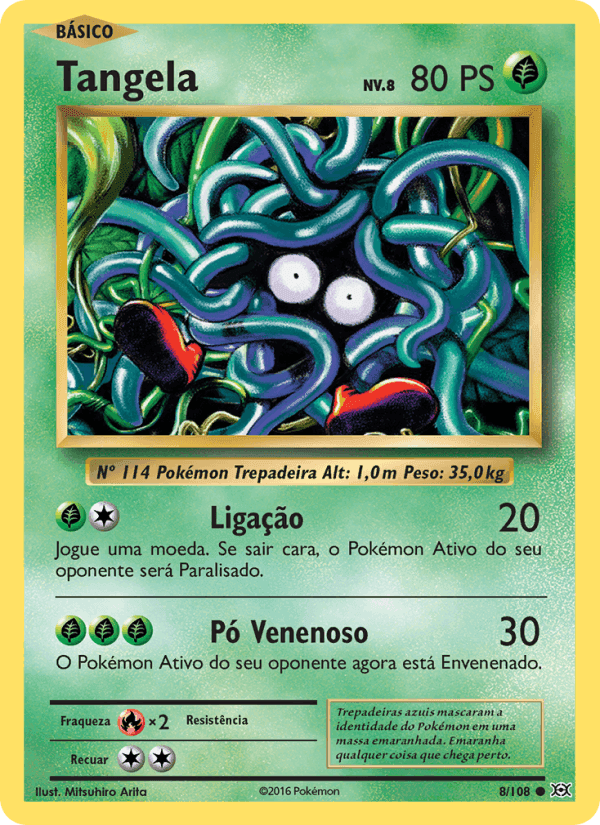 Tangela, carte 8 de Evoluções