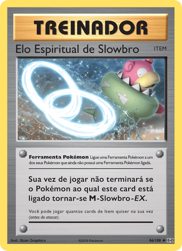 Elo Espiritual de Slowbro, carta 86 de Evoluções