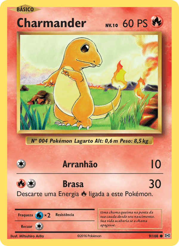 Charmander, carte 9 de Evoluções