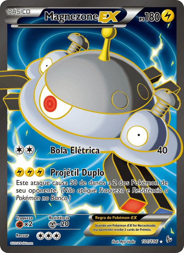 Magnezone EX, carta 101 de Flash de Fogo
