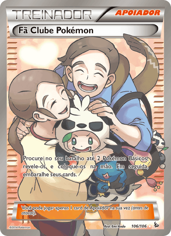 Fã Clube Pokémon, carte 106 de Flash de Fogo