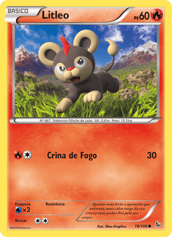 Litleo, carta 19 de Flash de Fogo