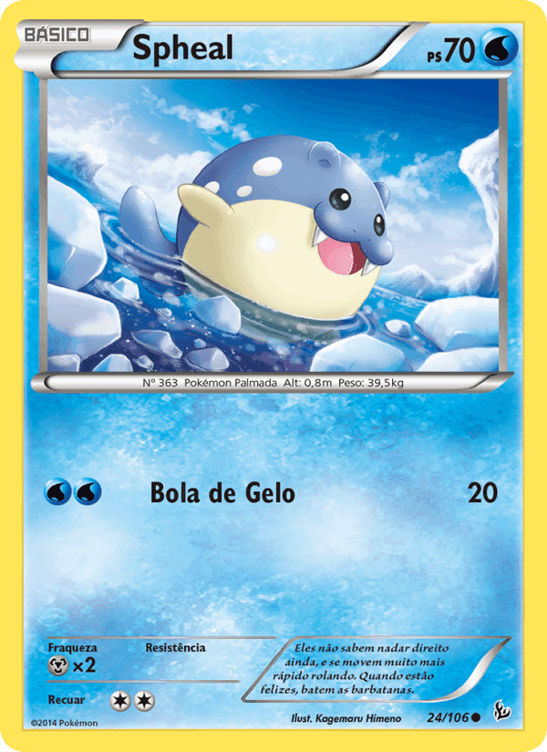 Spheal, carta 24 de Flash de Fogo