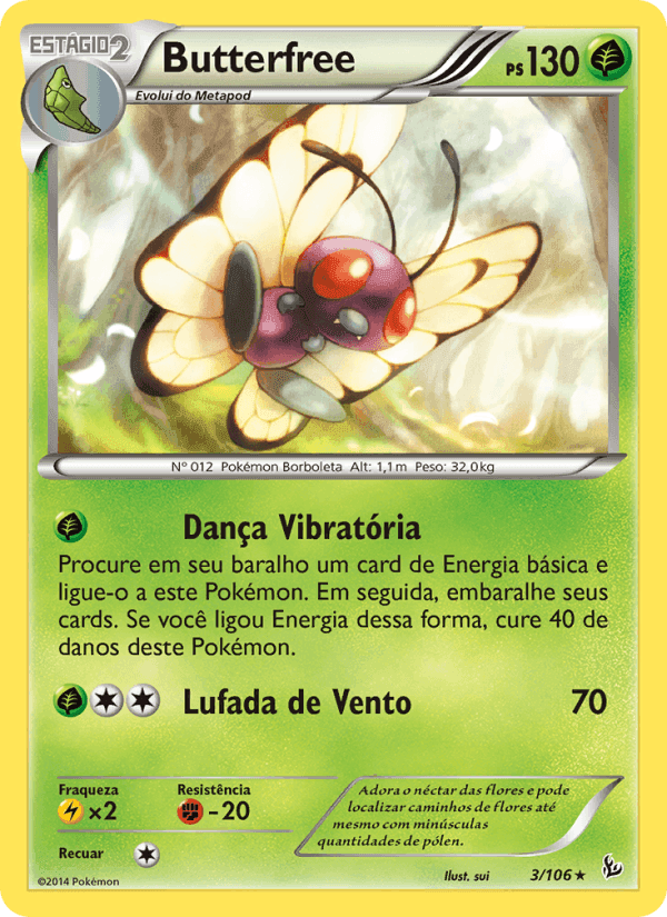 Butterfree, carta 3 di Flash de Fogo