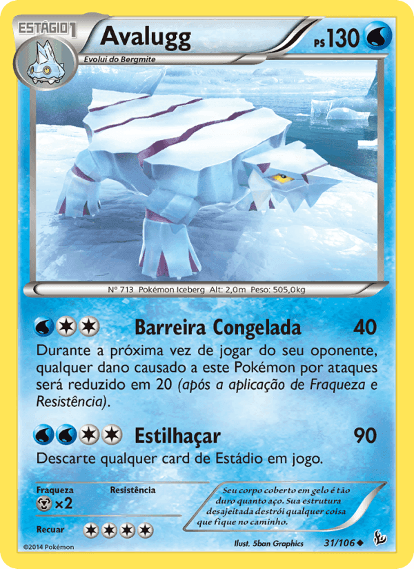 Avalugg, carta 31 di Flash de Fogo