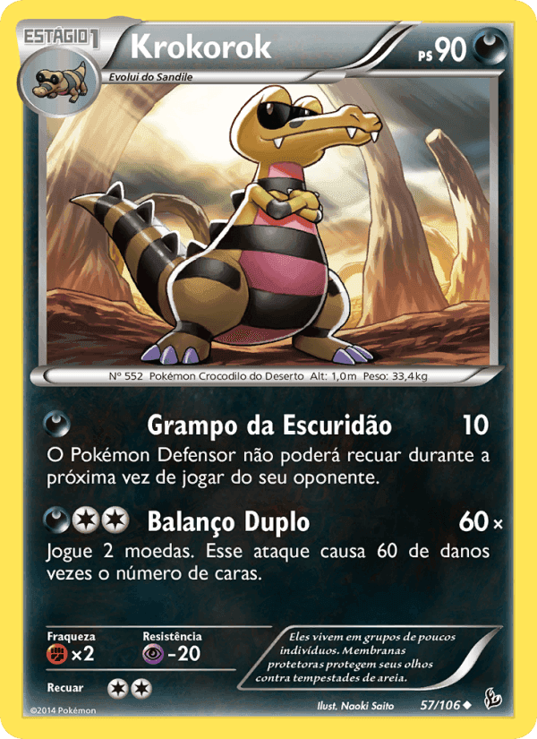 Krokorok, carta 57 di Flash de Fogo