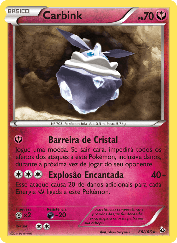 Carbink, carta 68 de Flash de Fogo