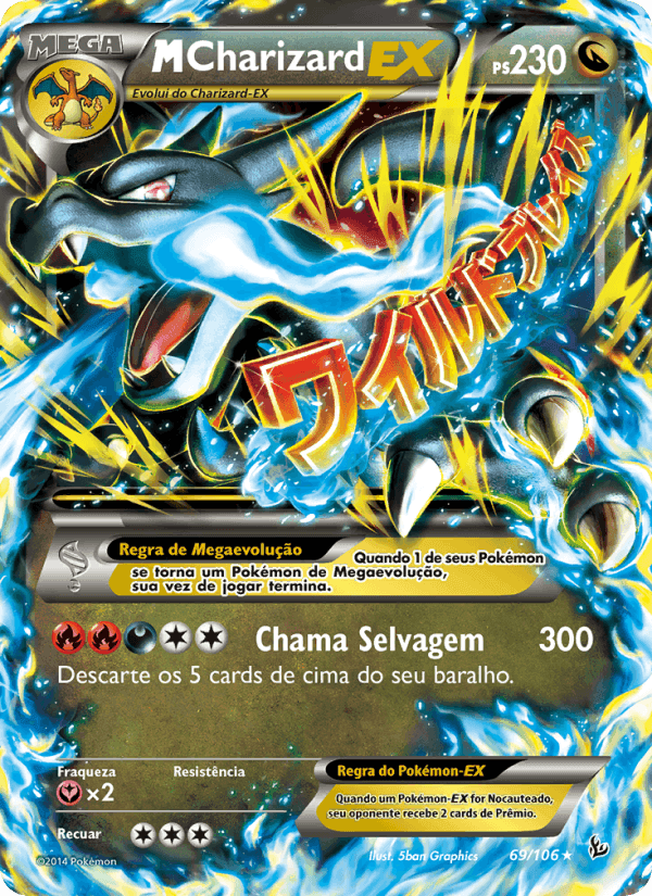 M-Charizard EX, carta 69 de Flash de Fogo
