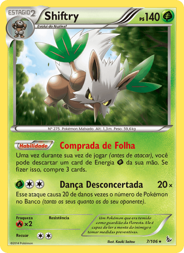 Shiftry, carta 7 de Flash de Fogo