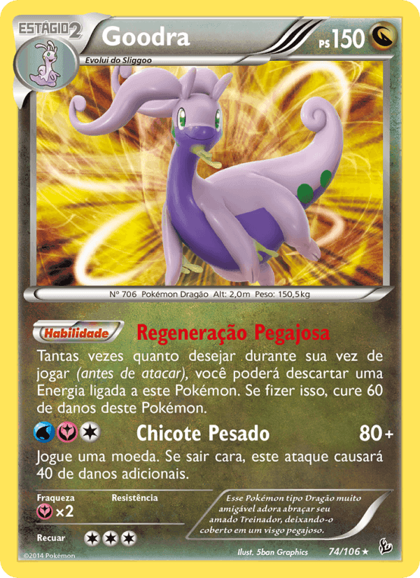 Goodra, carta 74 de Flash de Fogo