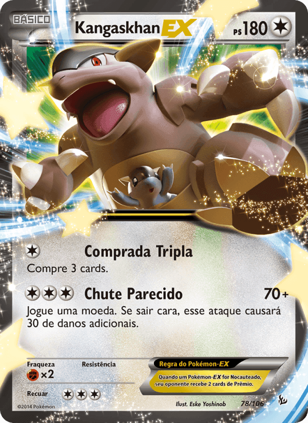 Kangaskhan EX, carta 78 di Flash de Fogo