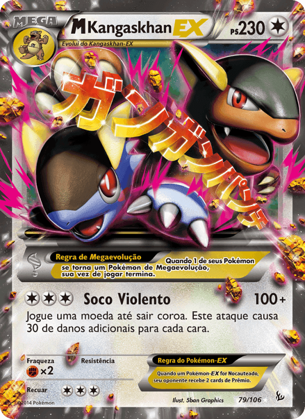 M-Kangaskhan EX, card 79 from Flash de Fogo