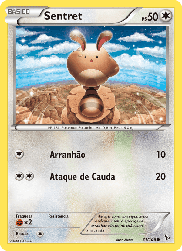 Sentret, carta 81 de Flash de Fogo