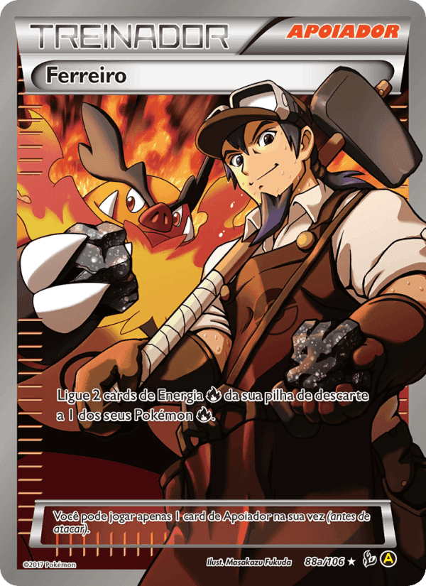 Ferreiro, card 88a from Flash de Fogo