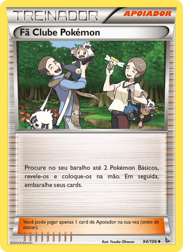 Fã Clube Pokémon, carta 94 de Flash de Fogo
