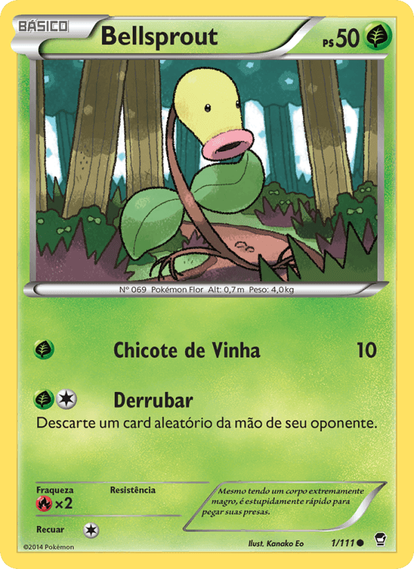 Bellsprout, carta 1 di Punhos Furiosos