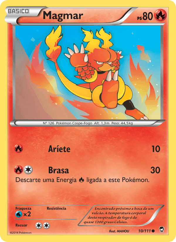 Magmar, carta 10 de Punhos Furiosos
