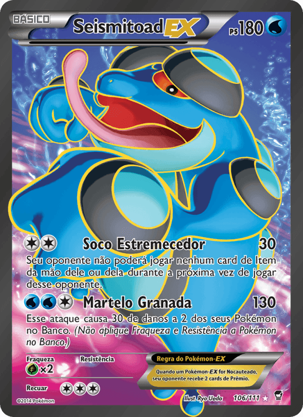 Seismitoad EX, carta 106 de Punhos Furiosos