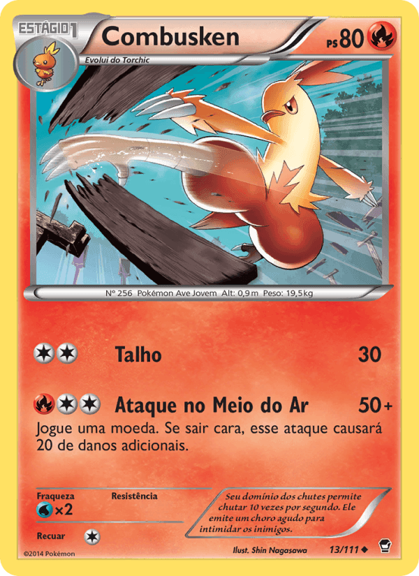 Combusken, carta 13 de Punhos Furiosos