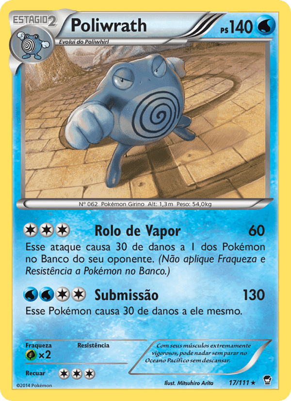 Poliwrath, carta 17 de Punhos Furiosos
