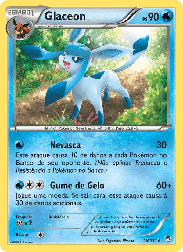 Glaceon, carta 19 de Punhos Furiosos
