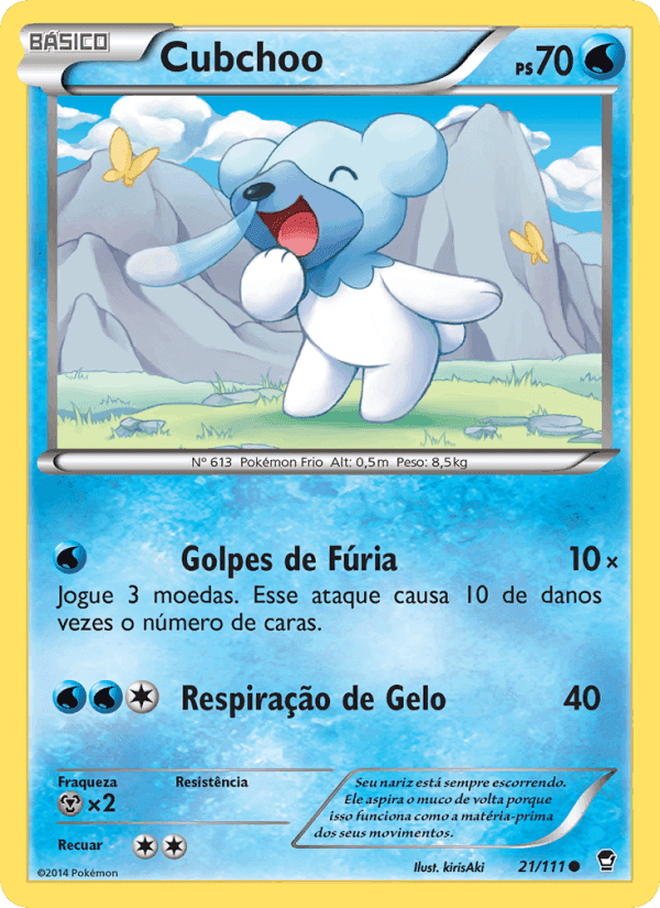 Cubchoo, carta 21 de Punhos Furiosos
