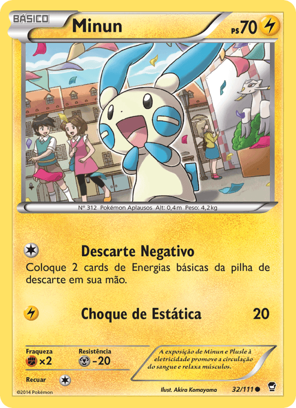 Minun, carta 32 de Punhos Furiosos