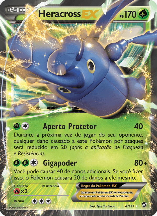 Heracross EX, carta 4 de Punhos Furiosos