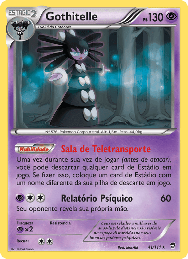 Gothitelle, carta 41 de Punhos Furiosos