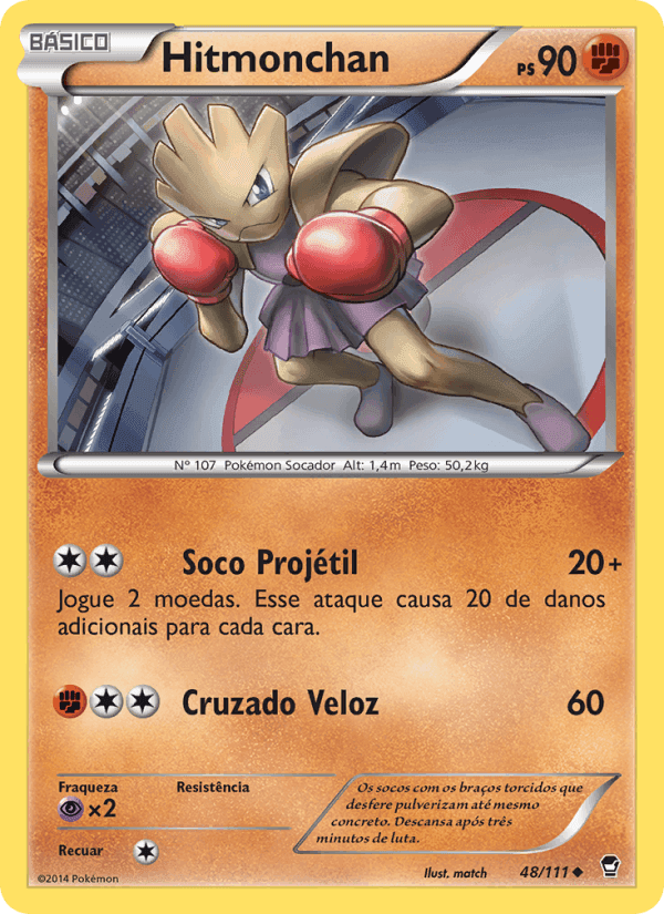Hitmonchan, carta 48 di Punhos Furiosos