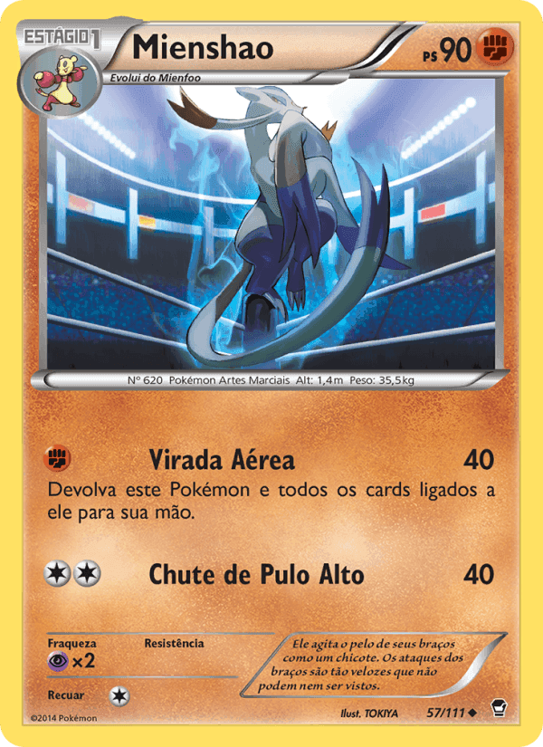 Mienshao, carta 57 di Punhos Furiosos