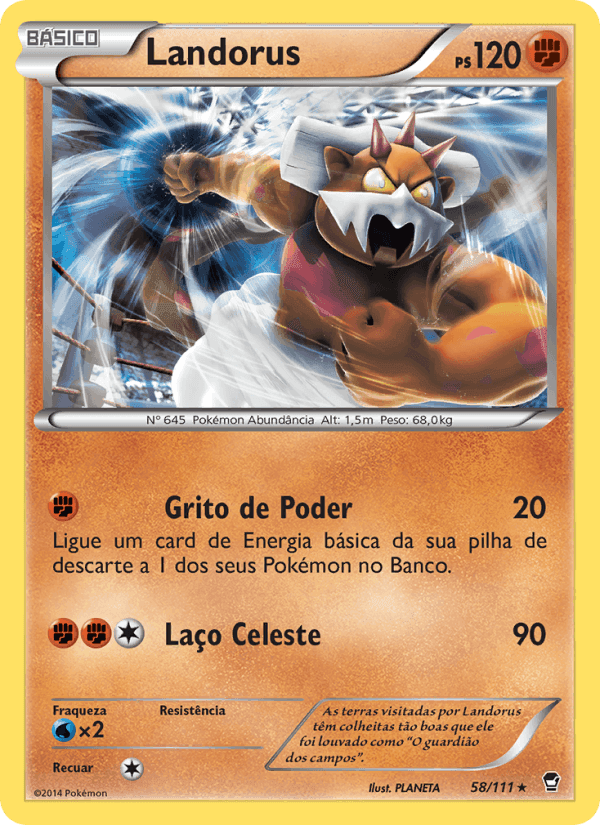 Landorus, carte 58 de Punhos Furiosos