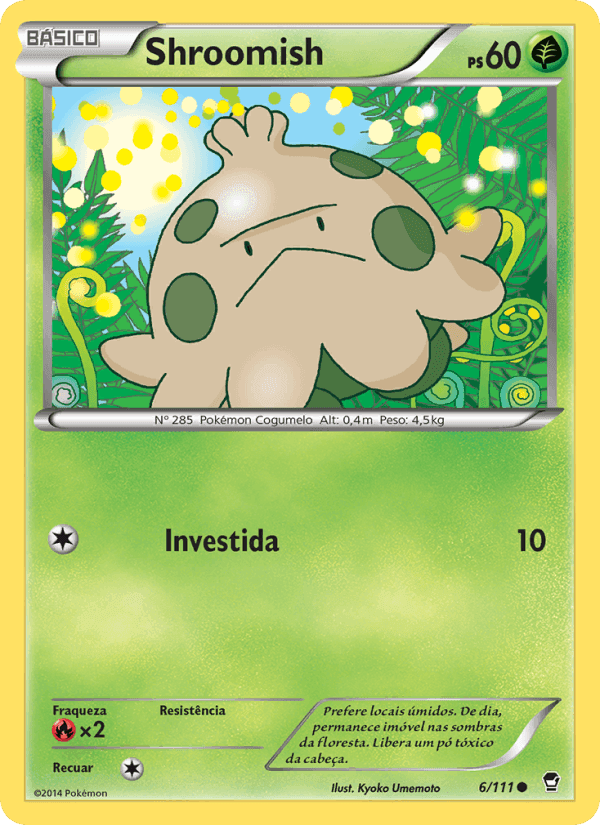 Shroomish, carta 6 de Punhos Furiosos