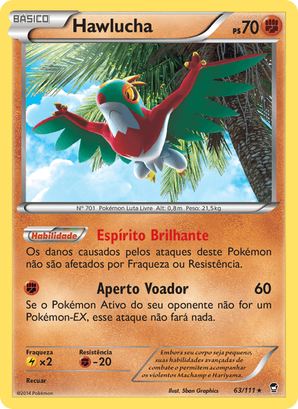Hawlucha, carta 63 de Punhos Furiosos