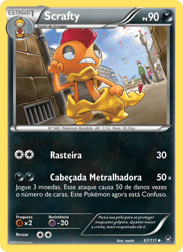 Scrafty, carta 67 de Punhos Furiosos
