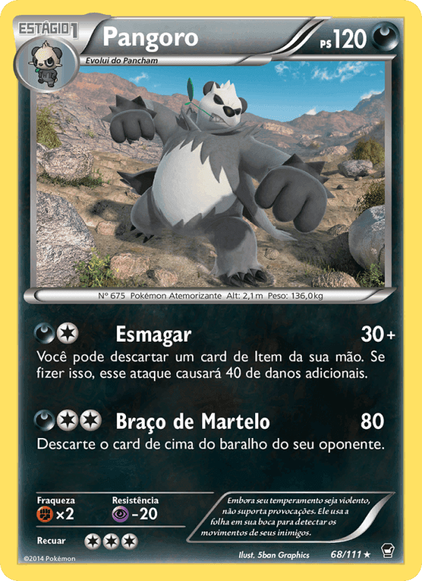 Pangoro, carte 68 de Punhos Furiosos
