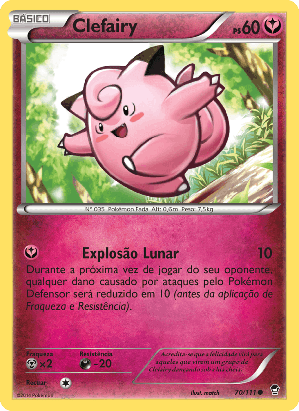 Clefairy, card 70 from Punhos Furiosos