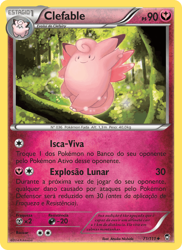 Clefable, carta 71 di Punhos Furiosos