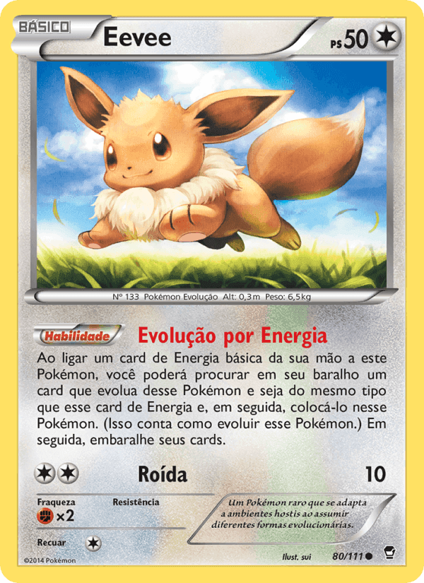 Eevee, carta 80 de Punhos Furiosos