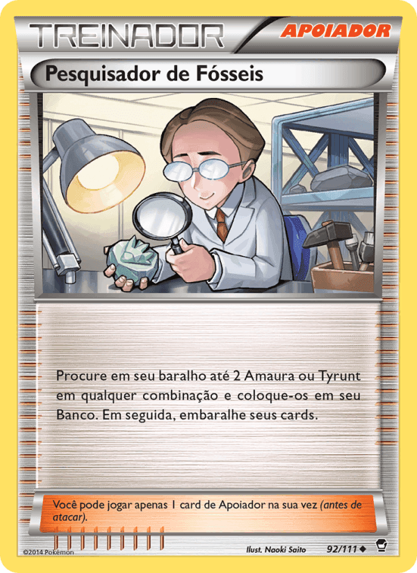 Pesquisador de Fósseis, carta 92 de Punhos Furiosos