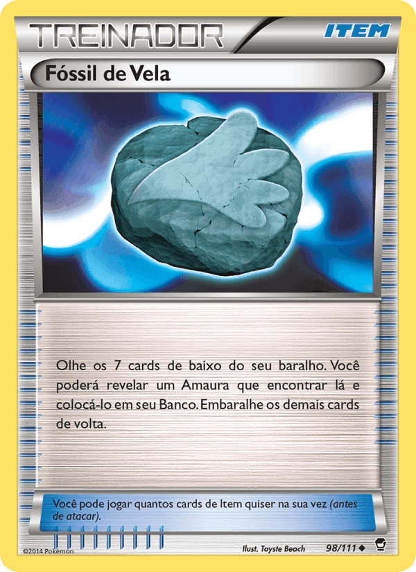 Fóssil de Vela, carta 98 de Punhos Furiosos