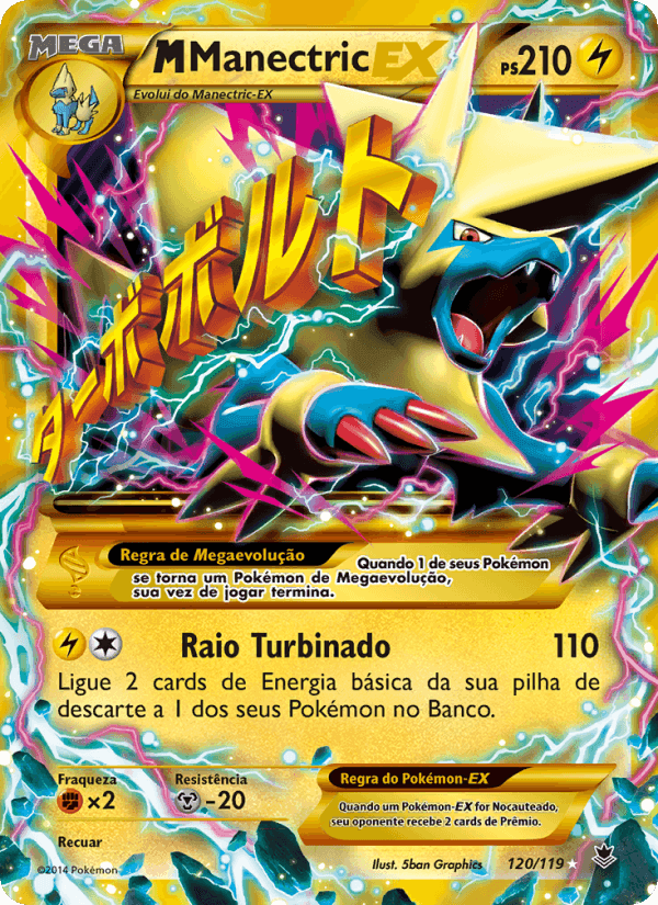 M-Manectric EX, card 120 from Força Fantasma