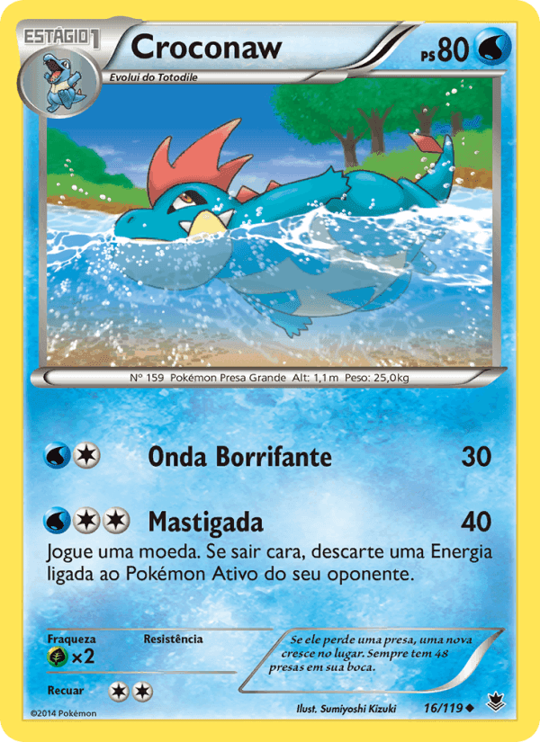 Croconaw, carta 16 de Força Fantasma